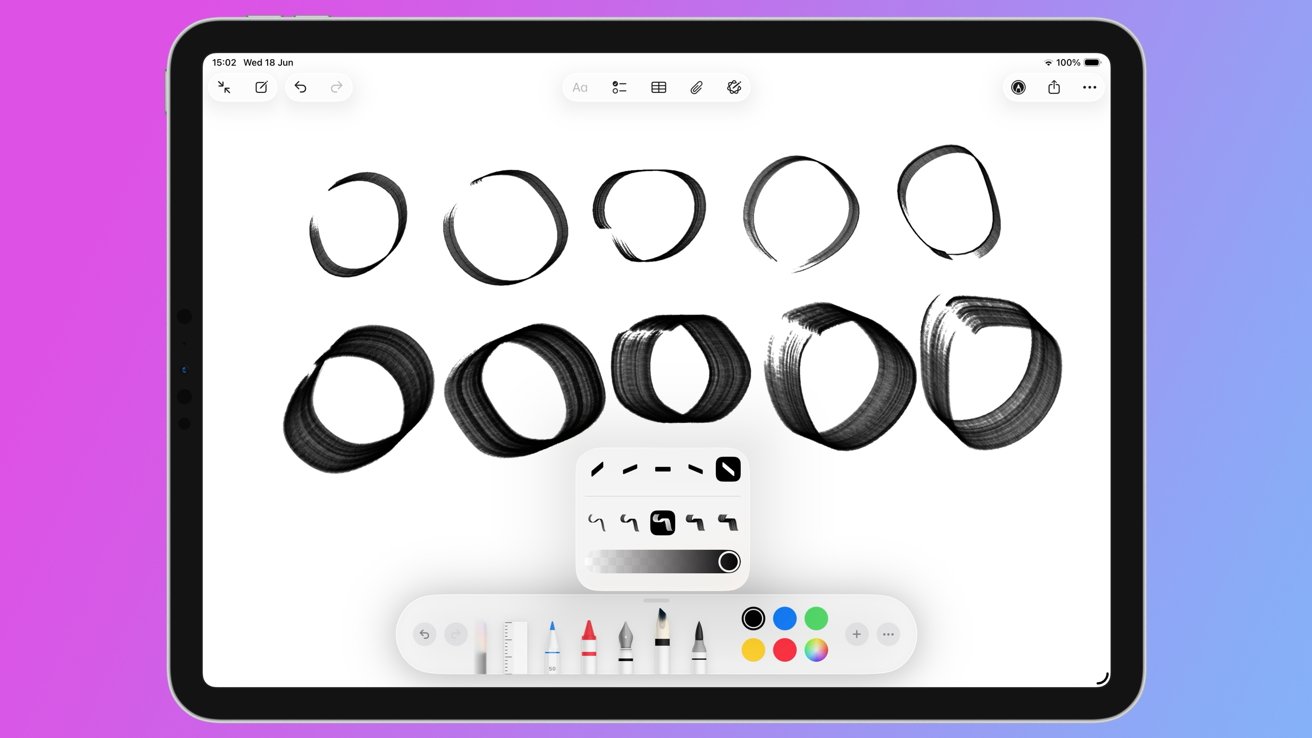 ipados 26 Reed Pen Tool on loistava kalligrafialisäys