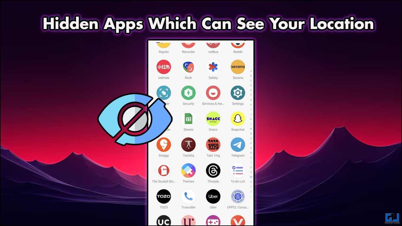 Kuinka löytää piilotettuja sovelluksia, jotka näkevät sijaintisi