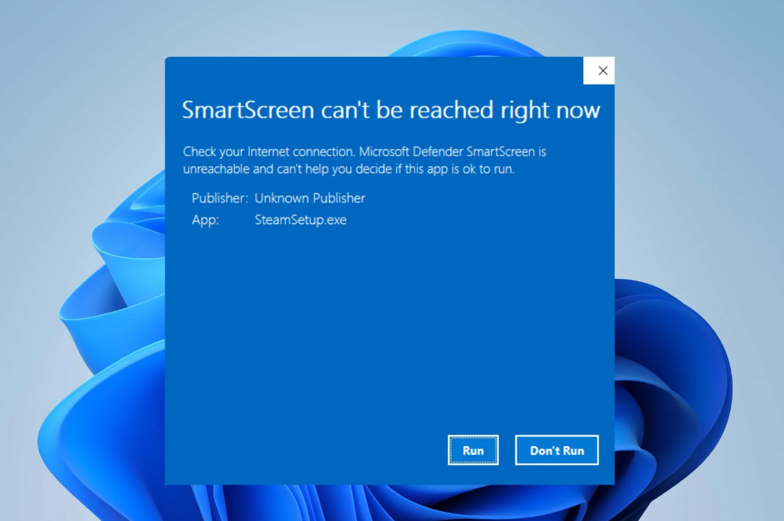Korjata Windows SmartScreen ei pääse juuri nyt virheeseen Windows 11: ssä