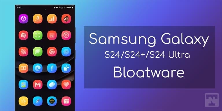Täydellinen luettelo Samsung Galaxy S24 Bloatware
