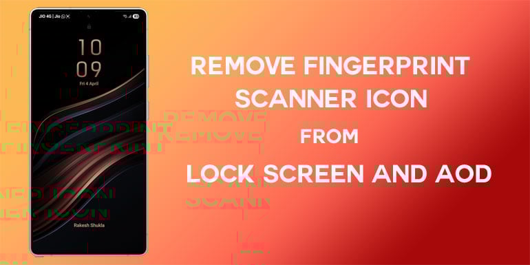 Kuinka poistaa sormenjälkikuvake lukitusnäytöstä ja AOD