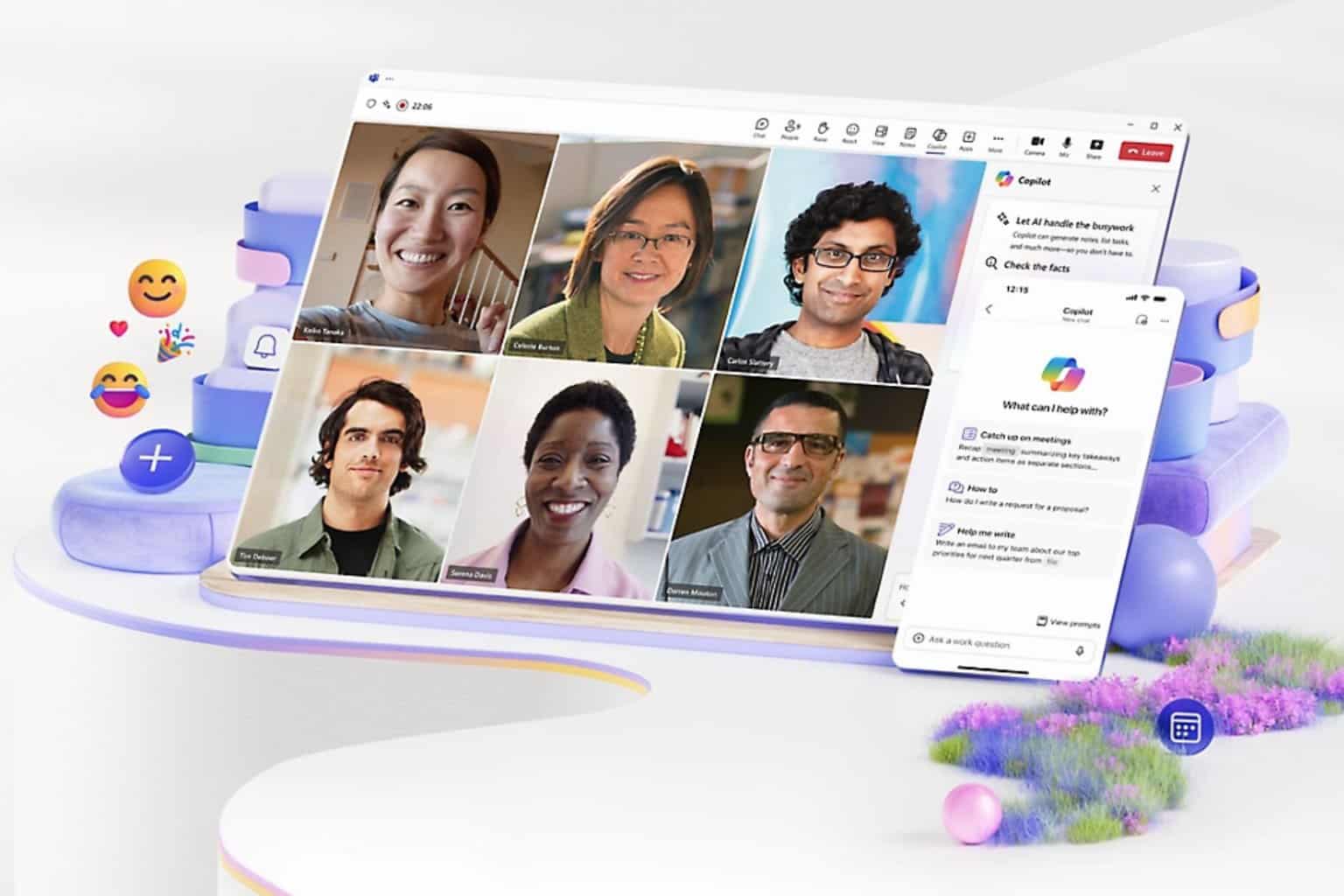 Microsoft-tiimien kanavat saavat kierteitetyt vastaukset, hymiövoimat työnkulkut ja paljon muuta