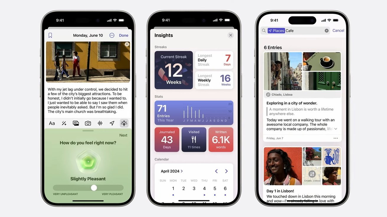 Kuinka käyttää hakua ja muita ominaisuuksia iOS 18 Journal 