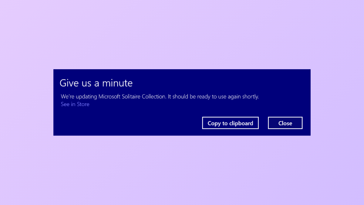 Kuinka päästä eroon "Anna meille minuutti"