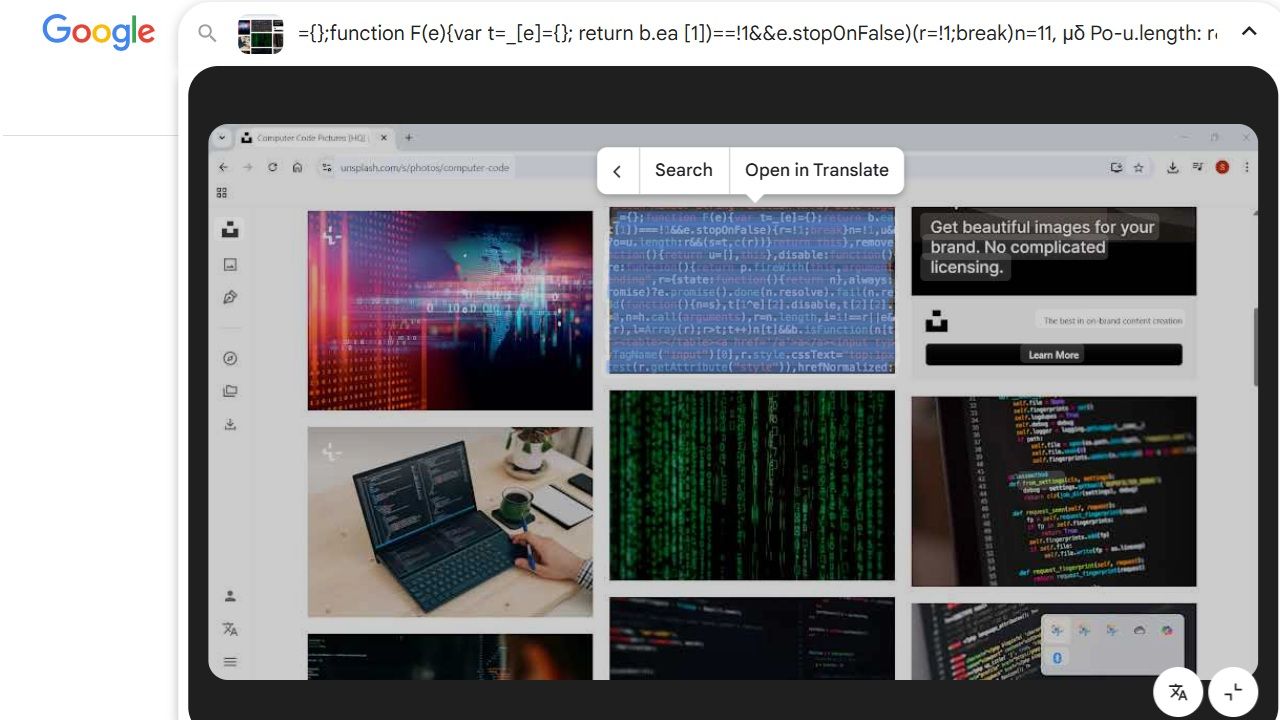 Tämän sovelluksen avulla voin käyttää Googlen ympyrää etsiä ominaisuuksia Windowsista
