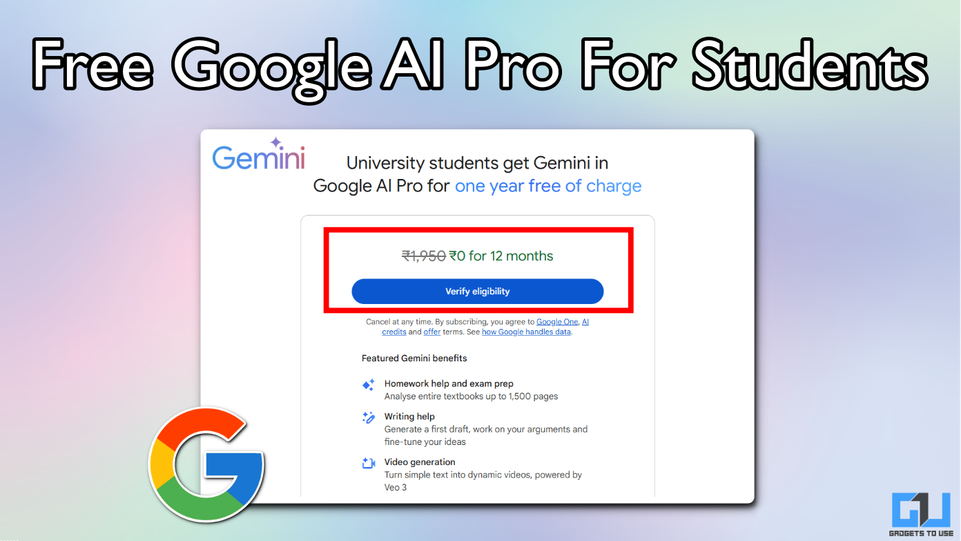 Google Ai Pro nyt ilmaiseksi Intian opiskelijoille: Näin vaatia