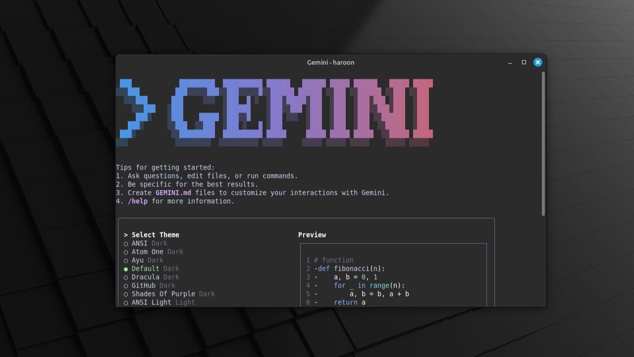 Kuinka ajaa Gemini Cli AI 
