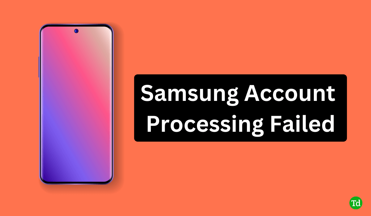 Korjaus-Samsung-tilinkäsittely epäonnistui kirjautumisvirhe