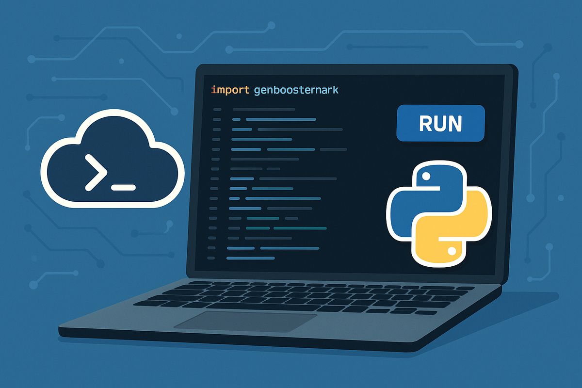 Suorita Genboostermark Python Script Online