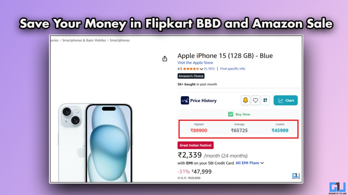Suorita nämä 3 tarkistusta Flipkart BBD: ssä ja Amazon GIF