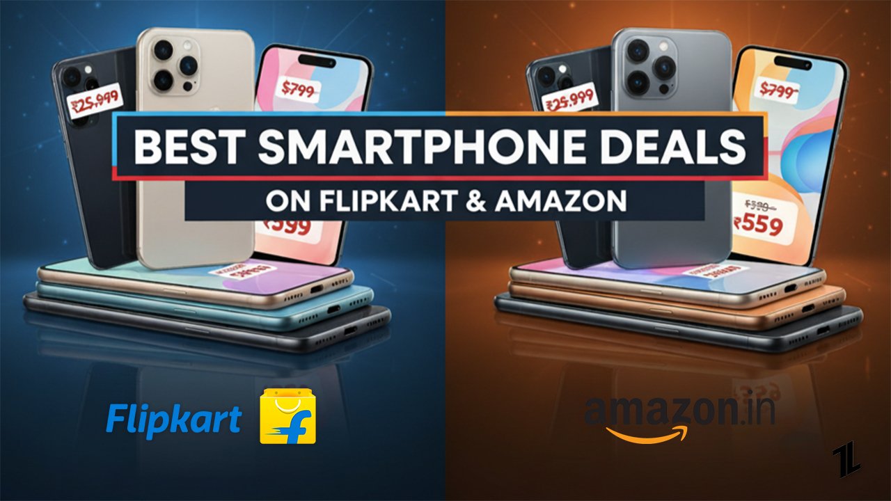 Parhaat älypuhelinten tarjoukset Flipkart BBD &amp; Amazon GIF Sale 2025