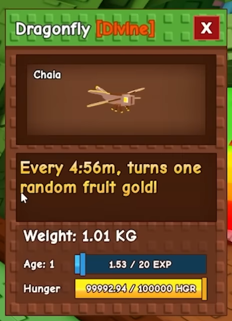 Roblox kasvattaa puutarhakohdakorukon arvoista selitettyä