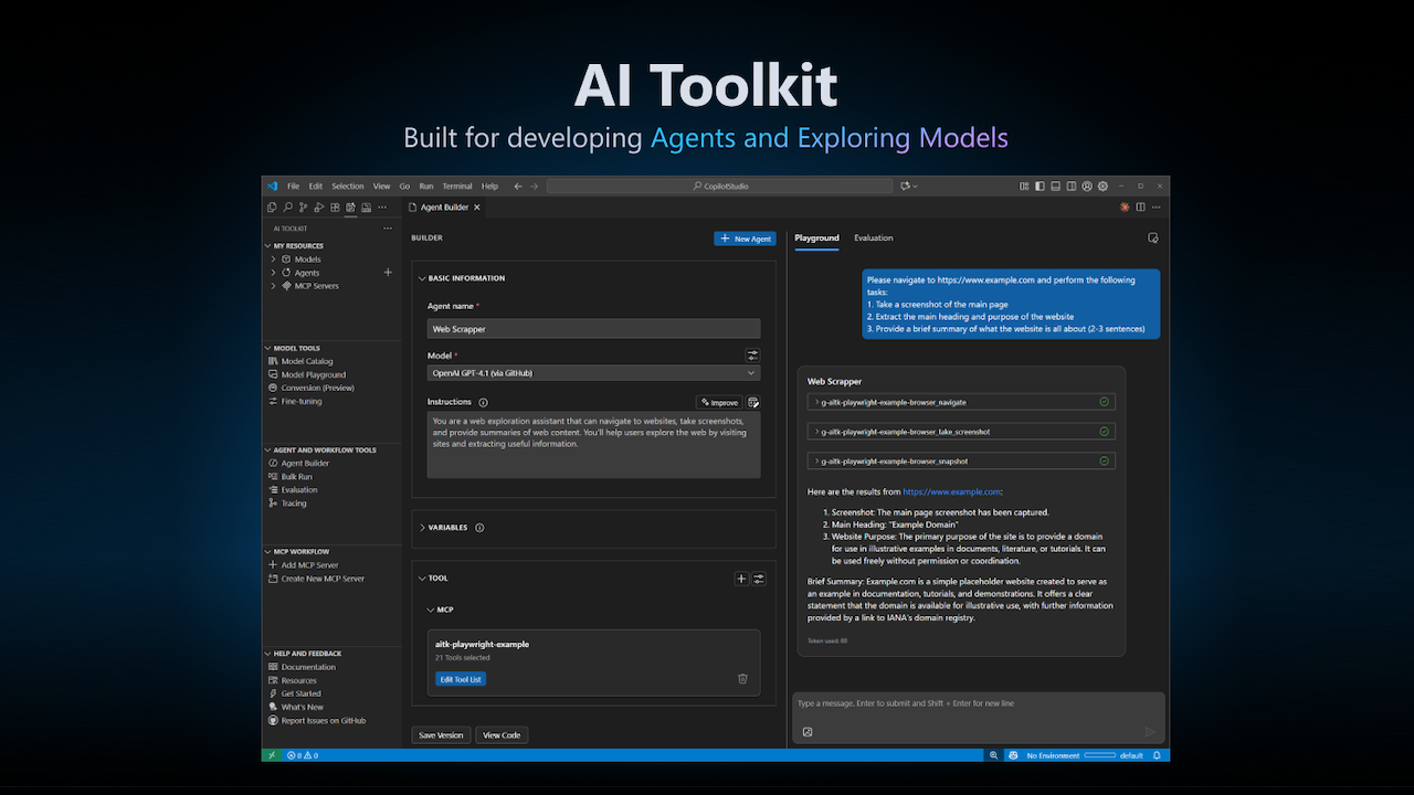 Microsoftin AI Toolkit saa "Prompt-First"
