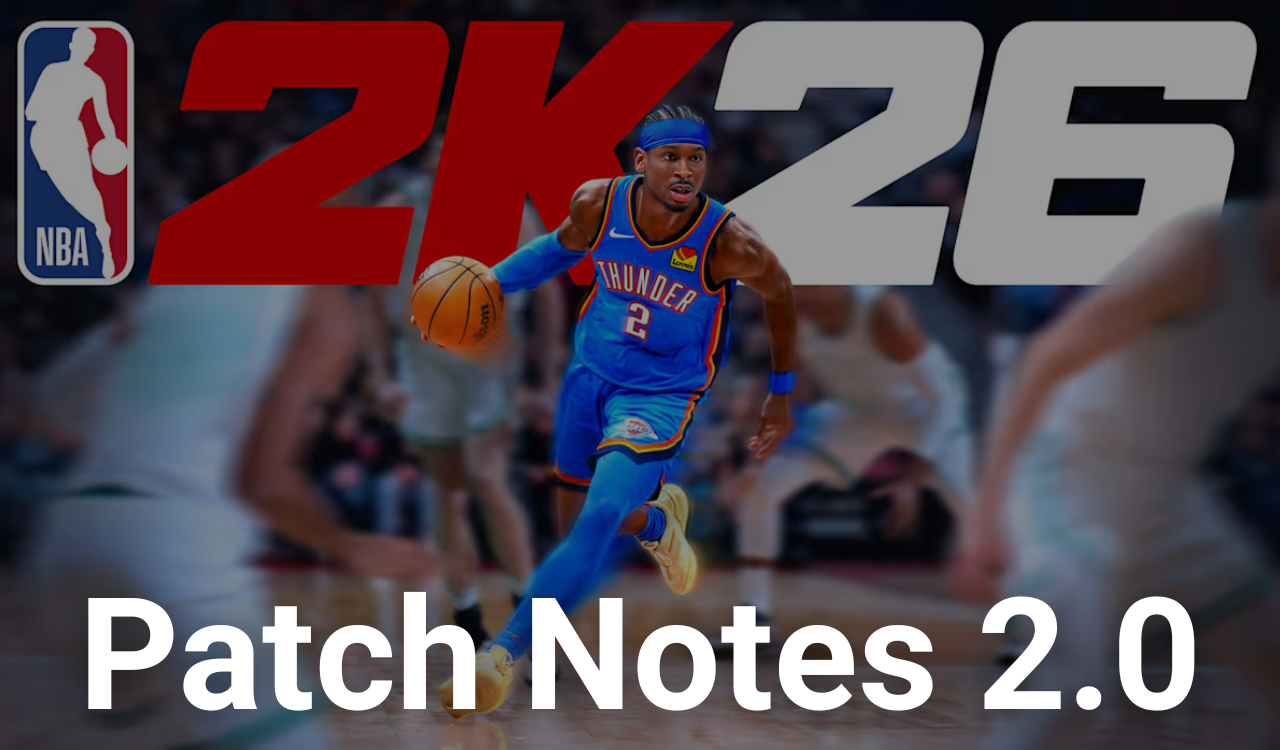 NBA 2K26 Patch Notes 2.0: Kauden 2 prep, samankaltaisuuspäivitykset ja paljon muuta