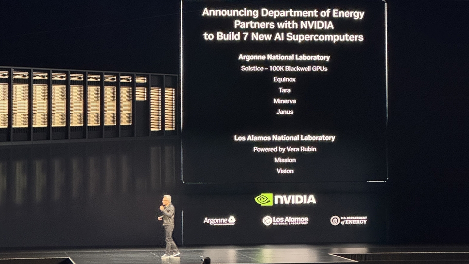 NVIDIA ja Oracle rakentavat Yhdysvaltain energiaministeriön suurimman tekoälysupertietokoneen tieteellisiä löytöjä varten
