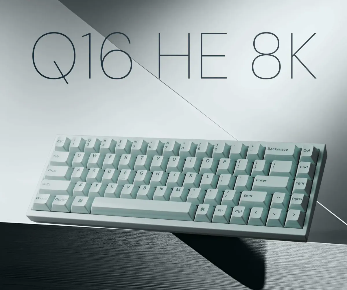 Keychronin Q16 HE 8K tekee historiasta ensimmäisenä pelin näppäimistönä kokonaisuudessaan keraamisessa