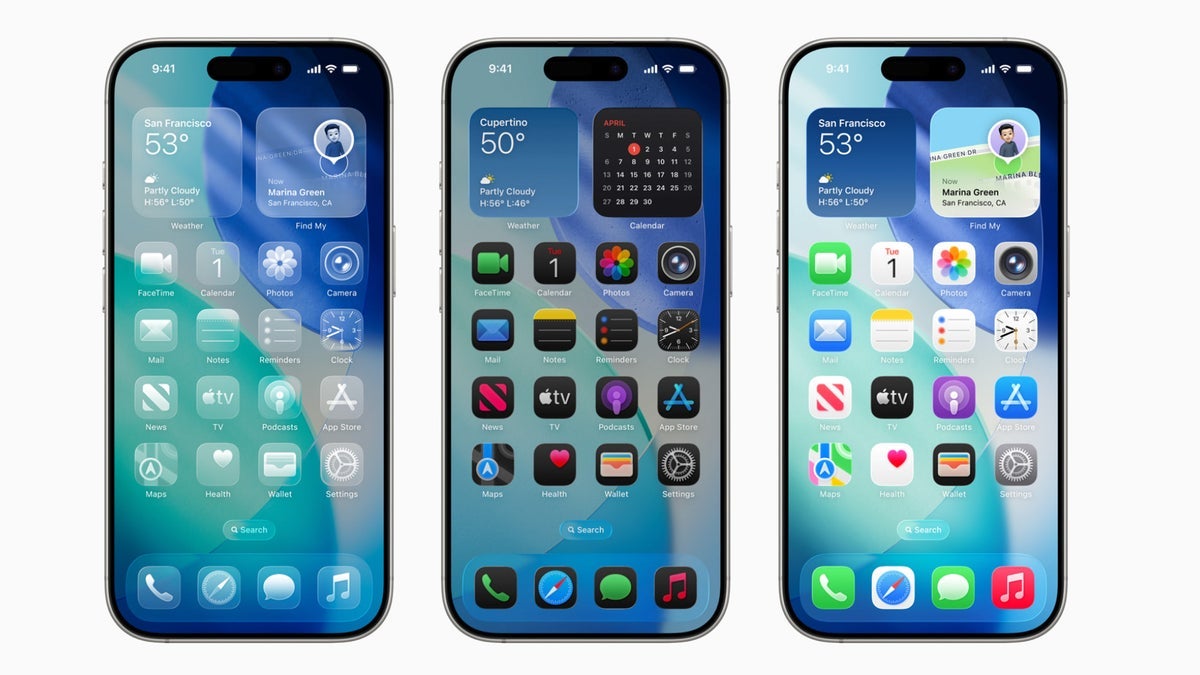 Kaksi muuta omenasovellusta liittyi juuri nestemäiseen lasi 