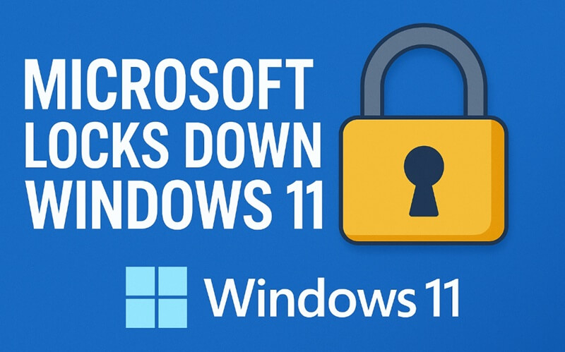 Windows 11 kieltää paikalliset tilin porsaanreiät hyväksi