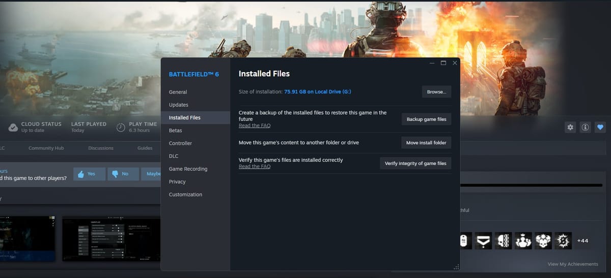 Kuinka säästät tilaa, kun asennat Battlefield 6: n tietokoneelle tai konsolille