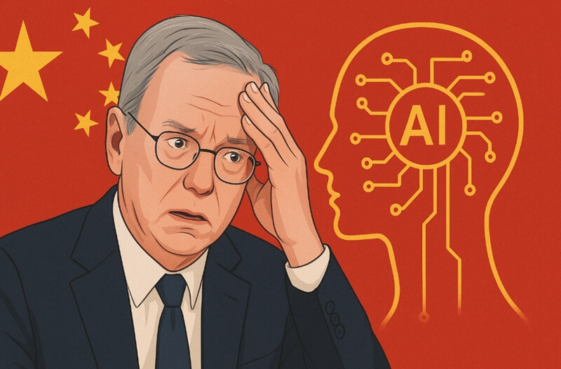 Eric Schmidt varoittaa, että kiinalainen tekoäly voi hallita globaaleja hallituksia