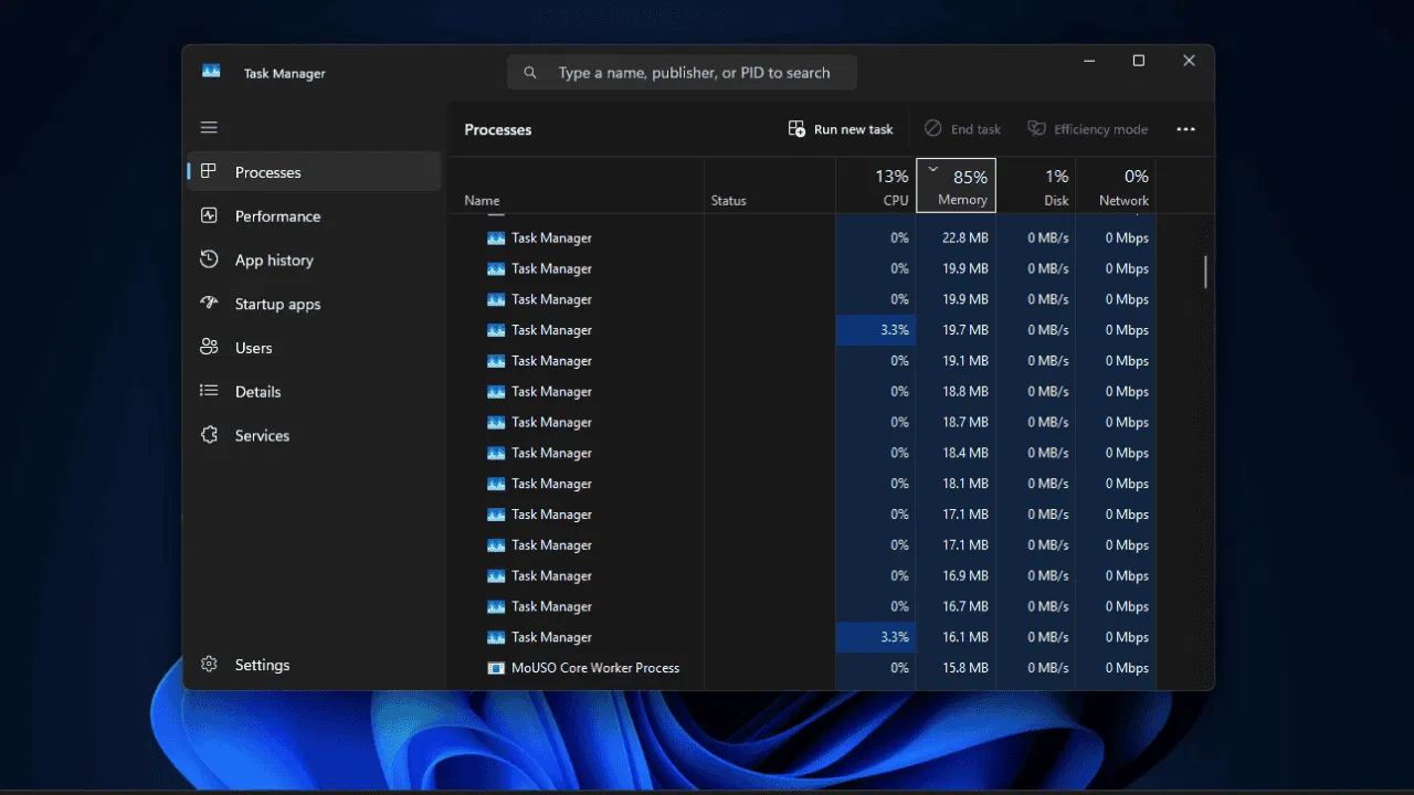 Kuinka korjata Windows 11 Task Manager