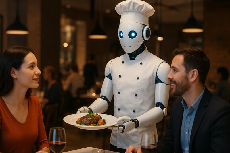 Dubai AI Chef tarjoilee "dinosaur tartarea" hologrammispektakkelissa