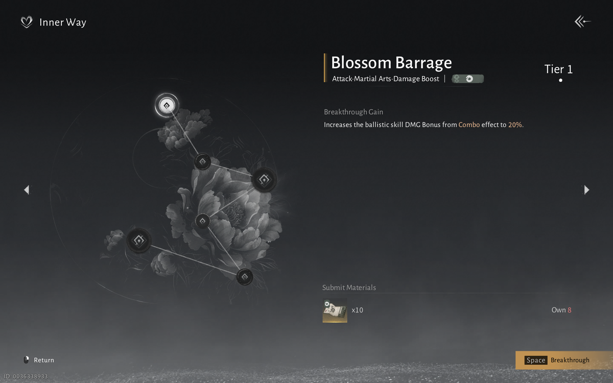 Blossom Barrage Inner Way Guide 