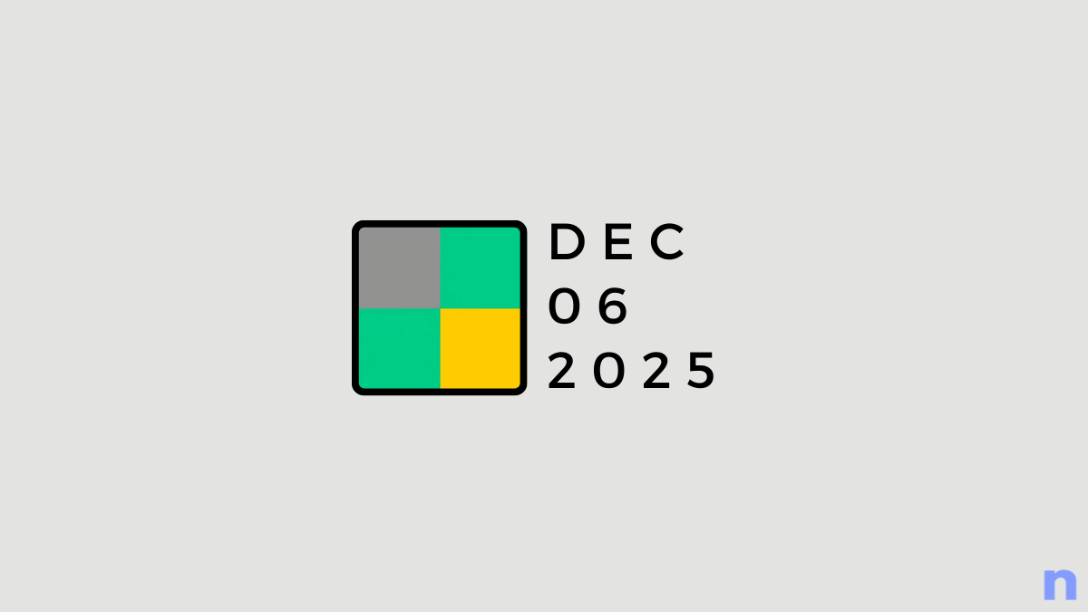 Quordlen vihjeitä ja vastauksia: 6. joulukuuta 2025